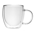 Double Wall Glass Coffee Mugs & Tea cups,Glass Tea Cups Set ~ 12 oz